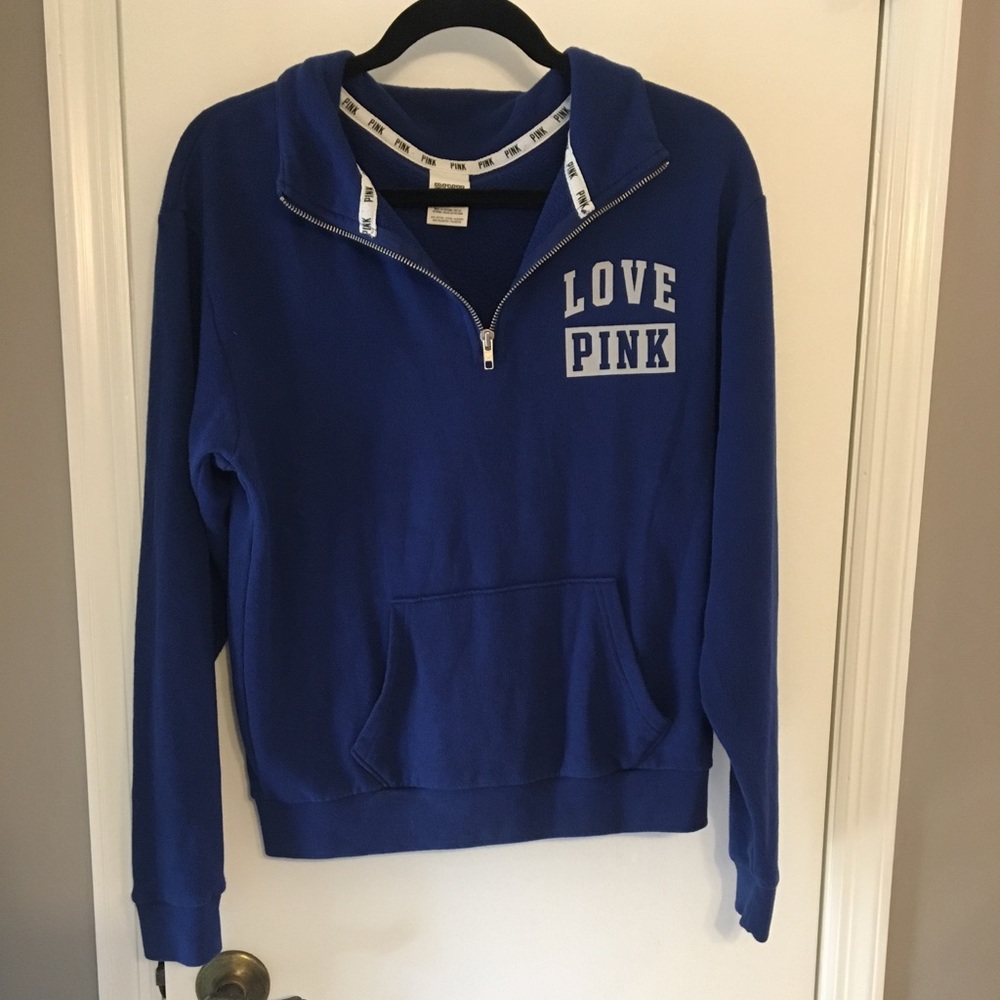 Victoria Secret Pink 1/4 zip pull over